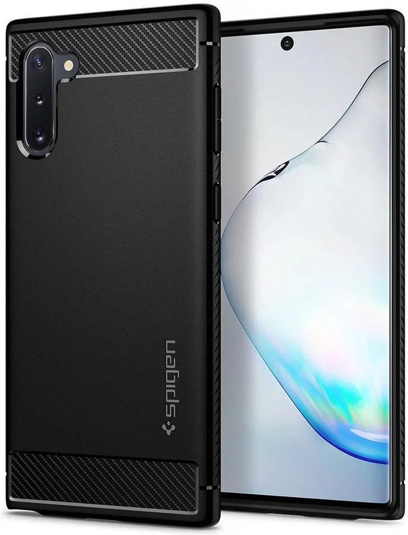 Rugged Armor Hoesje Samsung Galaxy Note 10 de Spigen en Noir – photo produit