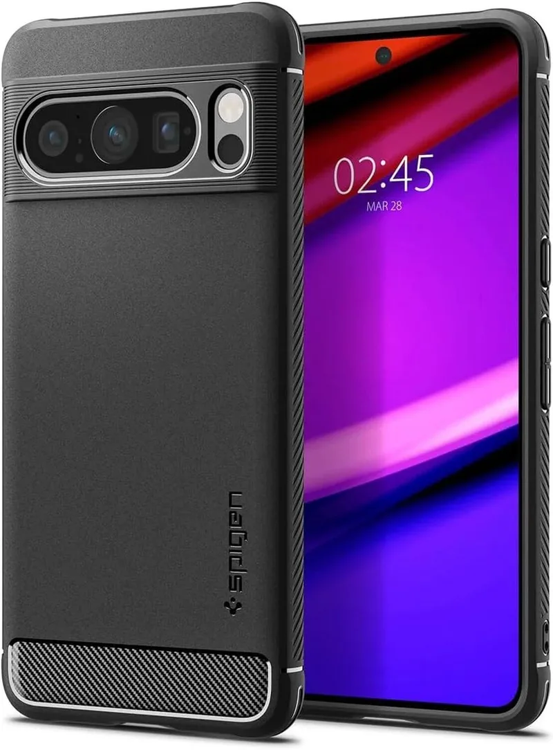 Rugged Armor Hoesje voor de Google Pixel 8 Pro - Back Cover met Air Cushion by Spigen in Black – product photo