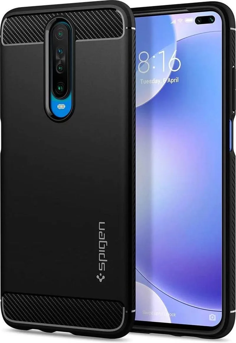 Rugged Armor hoesje voor Xiaomi Redmi K30 by Spigen in Black – product photo