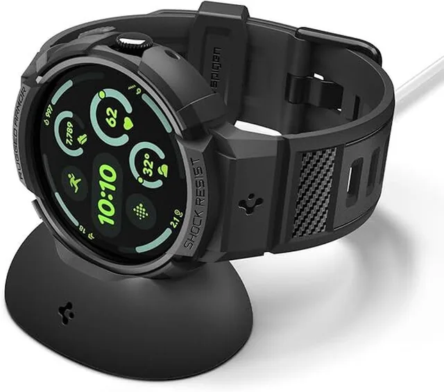 Rugged Armor Pro | Geschikt voor Google Pixel Watch 4 45mm (2025) | Met Oplaadstandaard