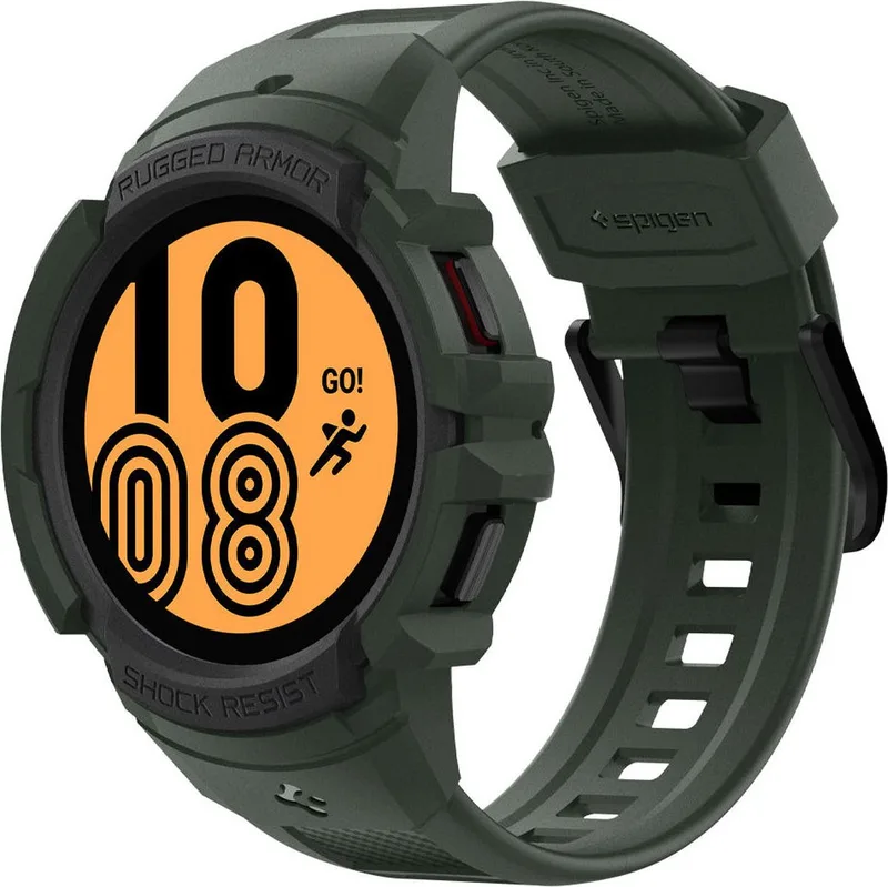 Rugged Armor Pro Samsung Galaxy Watch 4 44MM Case Bandje Groen de Spigen en Noir – photo produit