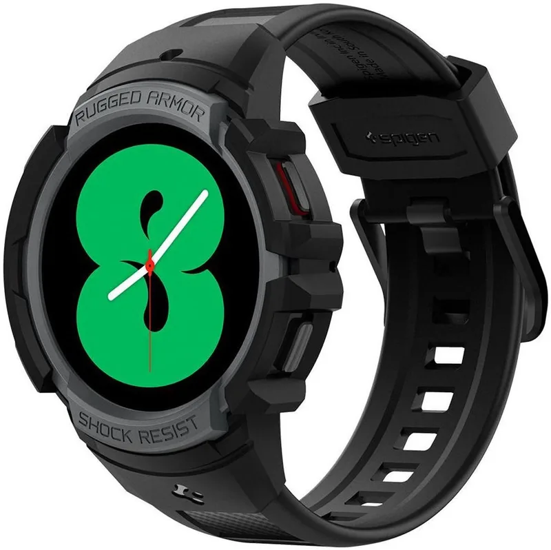 Rugged Armor Pro Samsung Watch 4 44MM Hoesje en Bandje de Spigen en Gris – photo produit