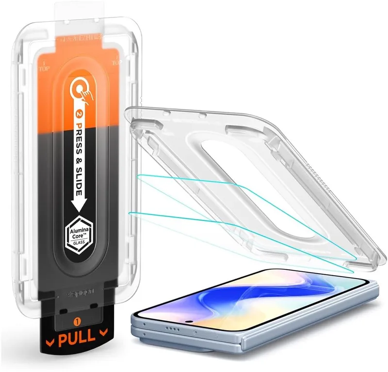 Screen Protector Geschikt voor Google Pixel 10 Pro Fold - GLAS.tR EZ Fit Pro - 9H Tempered Glass - Case Friendly - Gemakkelijke Installatie - 2-Pack van Spigen – productfoto