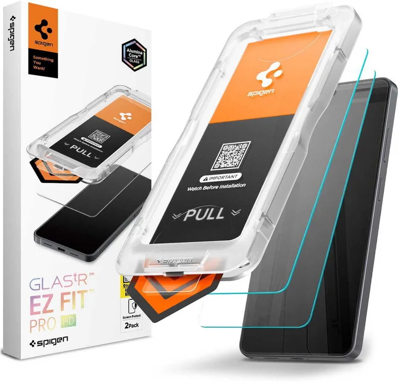 Screen Protector Geschikt voor Samsung Galaxy S26 Ultra - EZ Fit GLAS.tR - 9H Tempered Glass - Case Friendly - Gemakkelijke Installatie - 2-Pack by Spigen – product photo