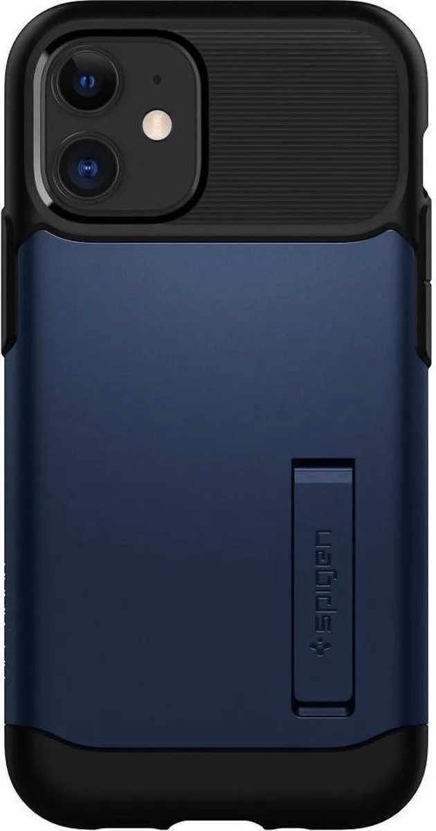 Slim Armor Apple iPhone 12 Mini Hoesje van Spigen in Blauw – productfoto