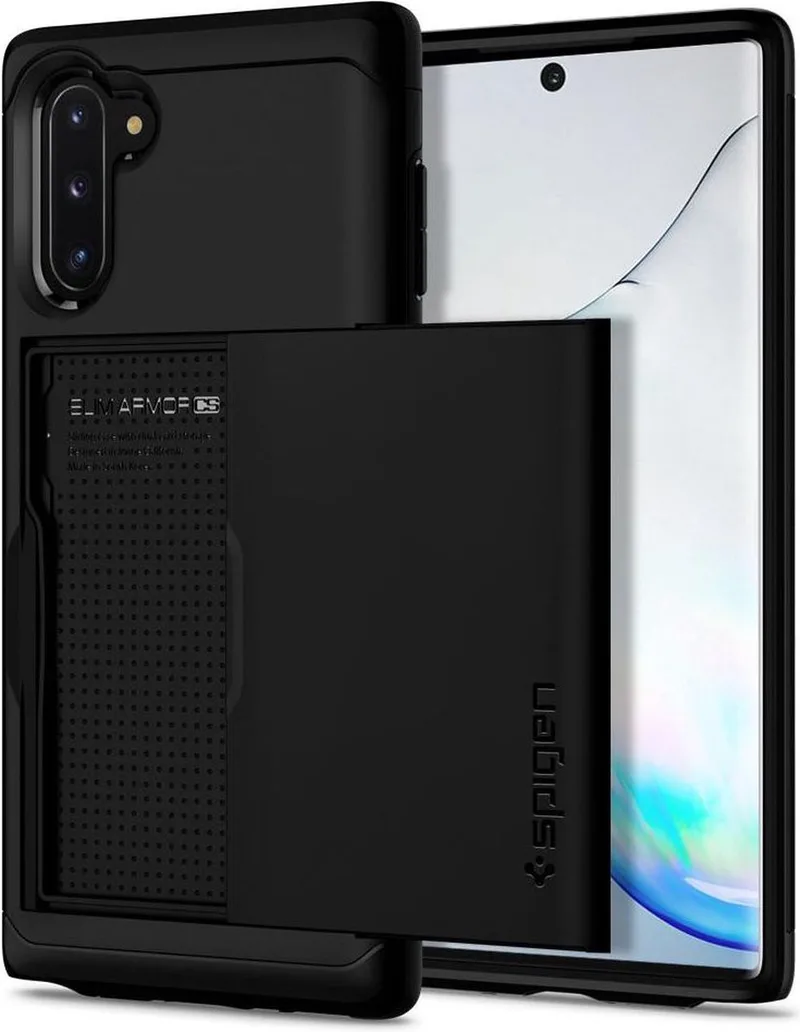 Slim Armor Card Slot Samsung Galaxy Note 10 by Spigen in Black – product photo