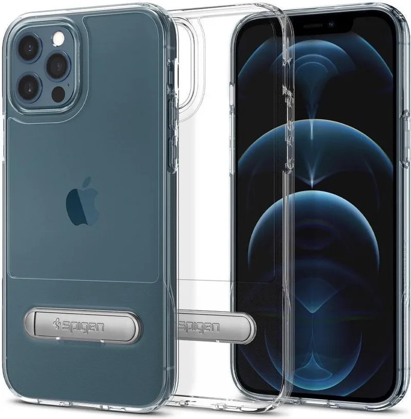 Slim Armor Essential S Apple iPhone 12 / 12 Pro Hoesje Clear van Spigen in Transparant – productfoto