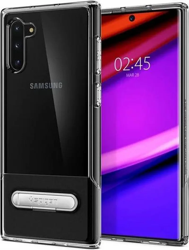 Slim Armor Essential S Hoesje Samsung Galaxy Note 10 van Spigen in Transparant – productfoto