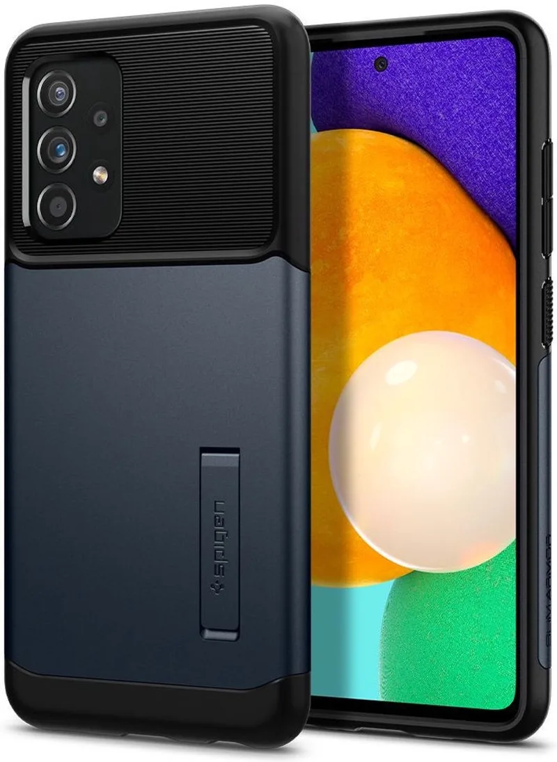 Slim Armor Hoesje Geschikt voor Samsung Galaxy A72 Metal Slate van Spigen in Grijs – productfoto