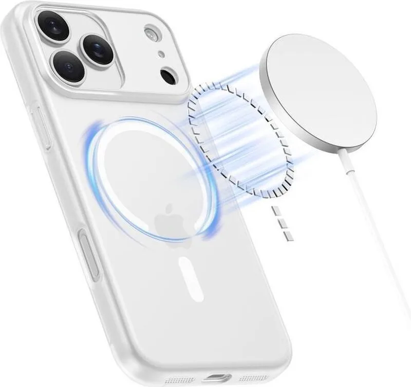 Tech-Protect MagSlim MagSafe Hülle für iPhone 17 Pro Max - Mattweiß från Spigen – produktbild