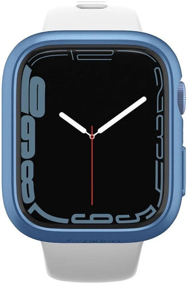 Thin Fit Apple Watch 41MM Hoesje Hard Plastic Bumper by Spigen in Blue – product photo