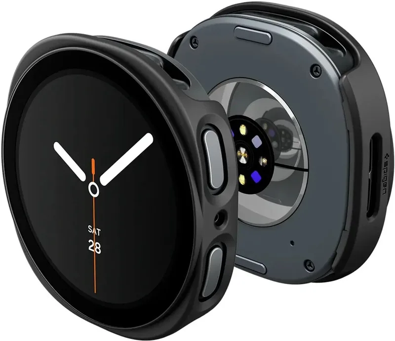 Thin Fit Bumper Hoesje - Geschikt voor Samsung Galaxy Watch 9 / 8 40MM - Zwart fra Spigen i Beige – produktbillede