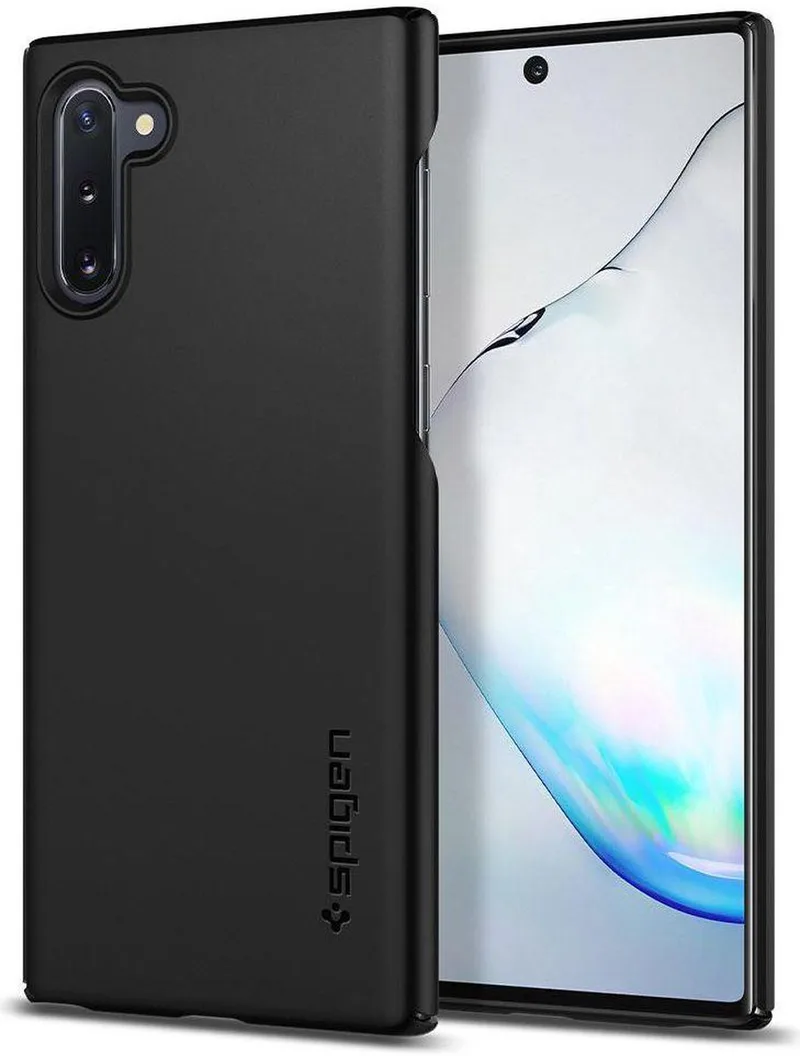 Thin Fit Case Samsung Galaxy Note 10 från Spigen i Svart – produktbild