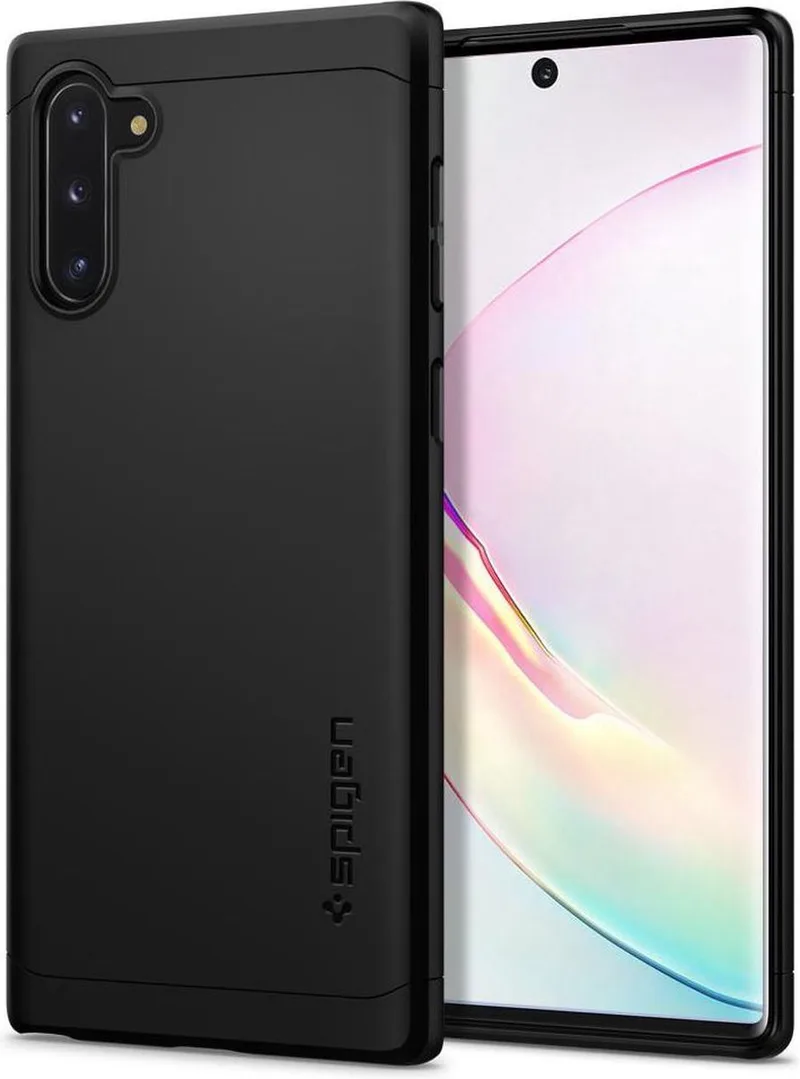 Thin Fit Classic Hoesje Samsung Galaxy Note 10 von Spigen in Schwarz – Produktfoto