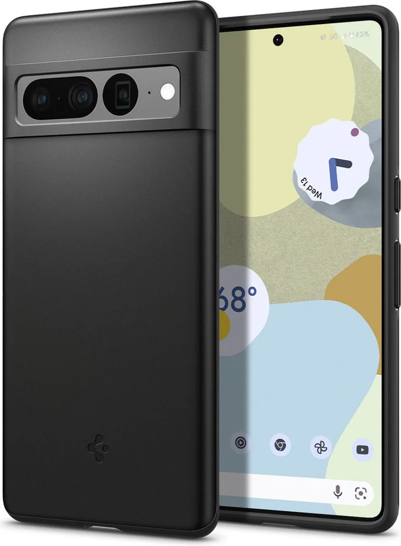 Thin Fit Google Pixel 7 Pro Hoesje Back Cover by Spigen in Black – product photo