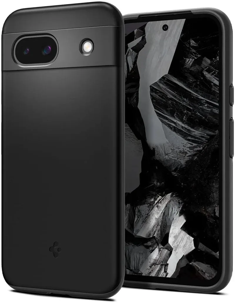 Thin Fit Hoesje Geschikt voor Google Pixel 8a - Back Cover från Spigen i Svart – produktbild