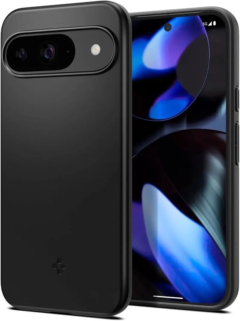Thin Fit Hoesje Geschikt voor Google Pixel 9 / 9 Pro - Back Cover de Spigen en Noir – photo produit