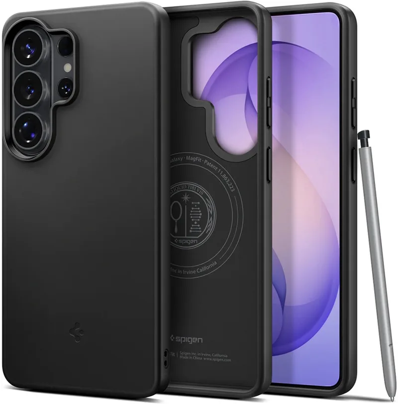 Thin Fit (MagFit) mobiele telefoon behuizingen 17,5 cm (6.9") Hoes Zwart van Spigen – productfoto