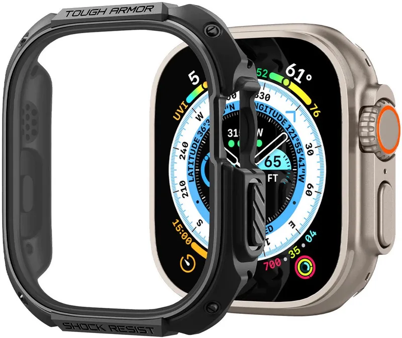 Tough Armor - Apple Watch Ultra/Ultra 2 Hoesje - Full Protect by Spigen in Black – product photo