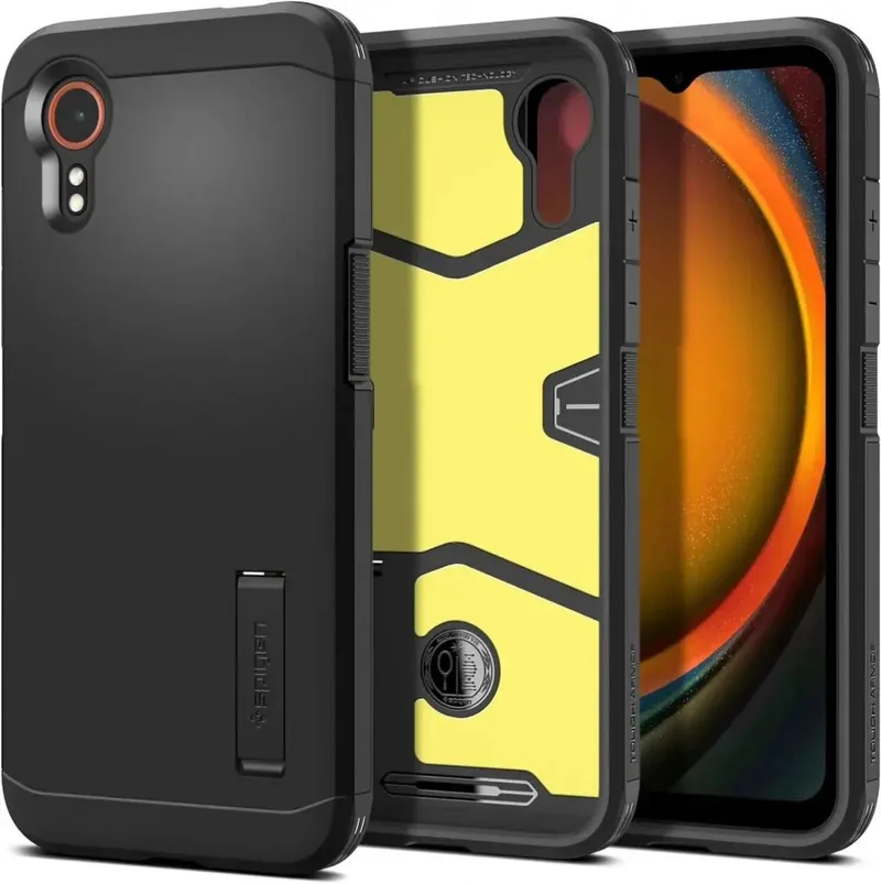 Tough Armor Hoesje voor de Samsung Galaxy Xcover 7 - Back Cover met Kickstand de Spigen en Noir – photo produit