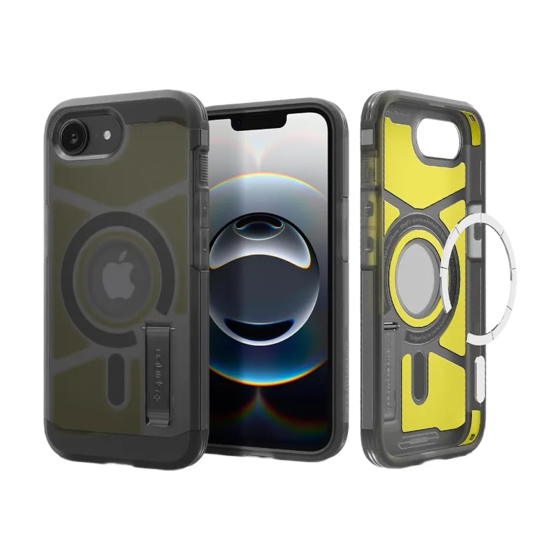 Tough Armor MagSafe iPhone 16E Hülle - Transparent Grau by Spigen – product photo