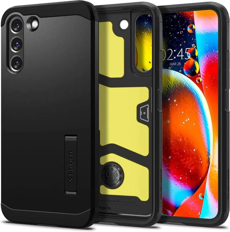 Tough Armor Samsung Galaxy S22 Plus Hoesje de Spigen en Noir – photo produit