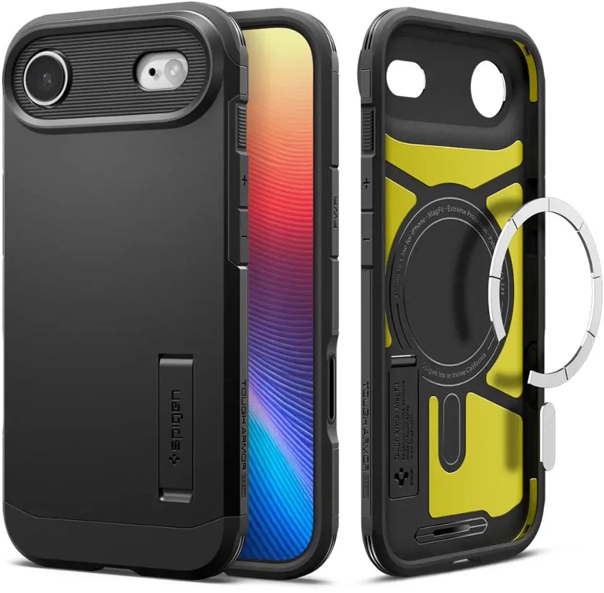Tough Armor T AI (MagFit) mobiele telefoon behuizingen 16,5 cm (6.5") Hoes de Spigen en Noir – photo produit