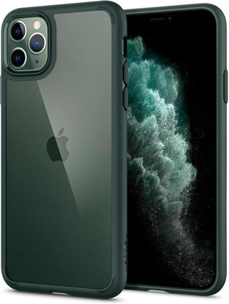 Ultra Hybrid Apple iPhone 11 Pro Hoesje Midnight Green by Spigen in Green – product photo