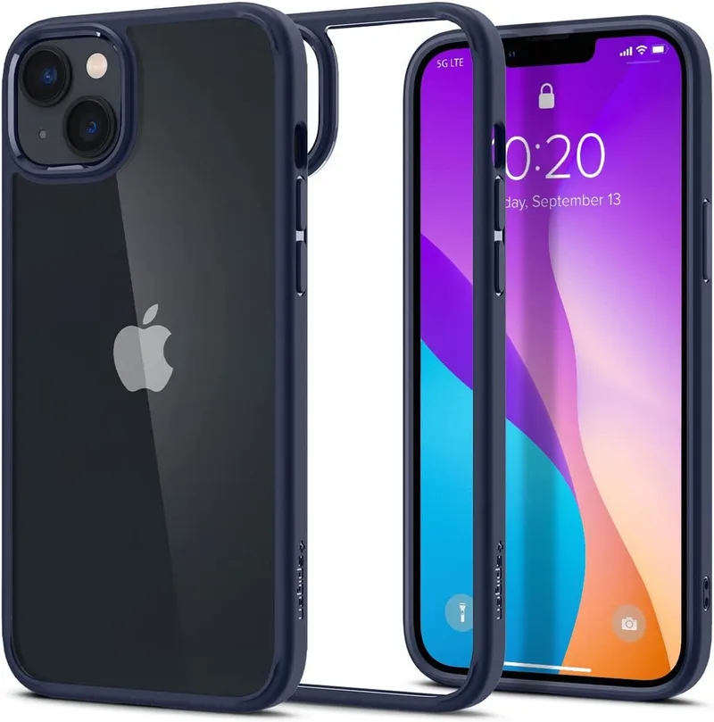 Ultra Hybrid Apple iPhone 14 Plus Hoesje Back Cover Navy fra Spigen i Blå – produktbillede