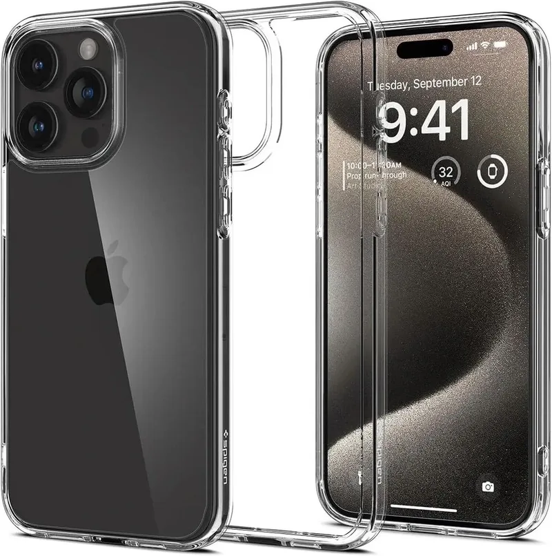 Ultra Hybrid Apple iPhone 15 Pro Max Hoesje by Spigen in Transparent – product photo