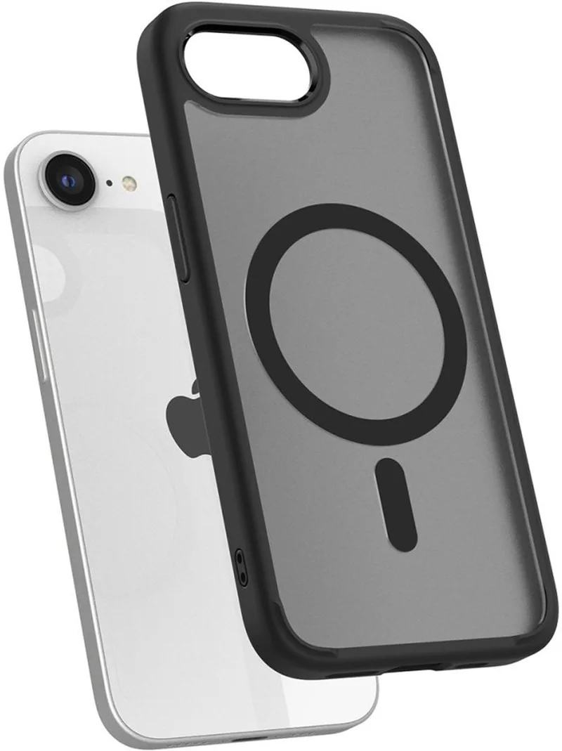 Ultra Hybrid Backcover geschikt voor MagSafe geschikt voor iPhone 17e / 16e - Frost Black fra Spigen i Sort – produktbillede
