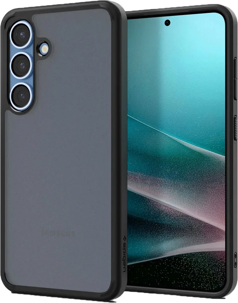 Ultra Hybrid Backcover geschikt voor Samsung Galaxy S25 - Frost Black från Spigen i Svart – produktbild