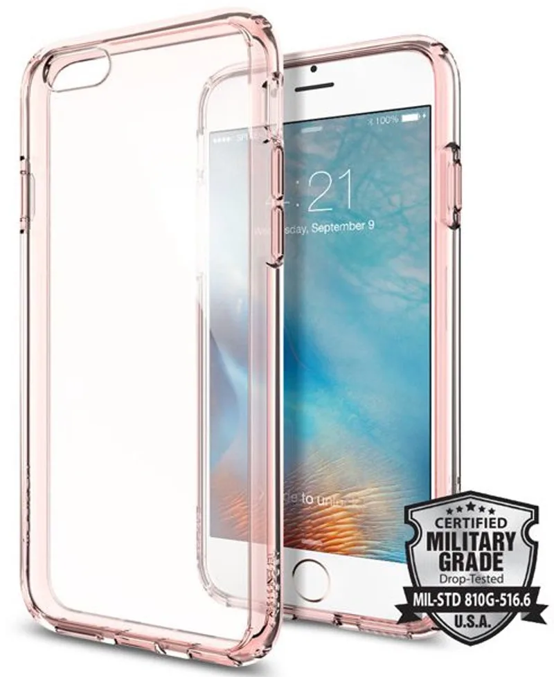 Ultra Hybrid Case Apple iPhone 6S van Spigen in Roze – productfoto