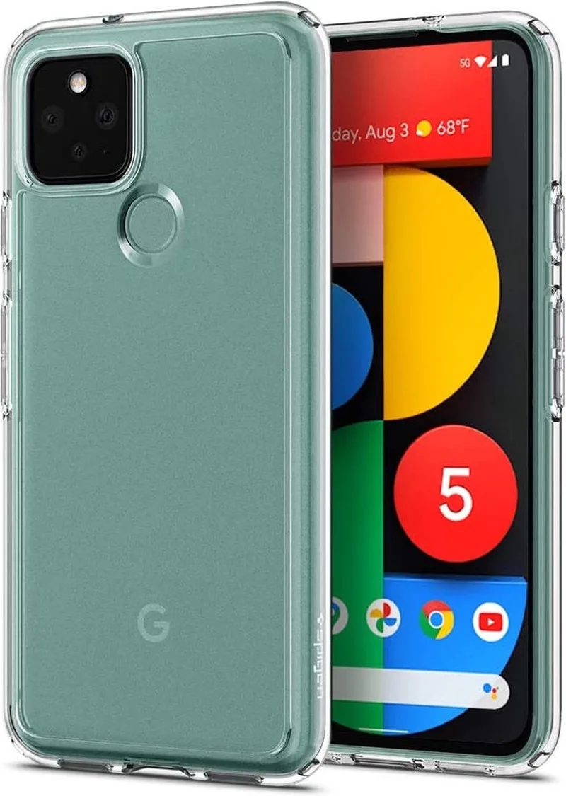 Ultra Hybrid Google Pixel 5 Hoesje fra Spigen i Gennemsigtig – produktbillede