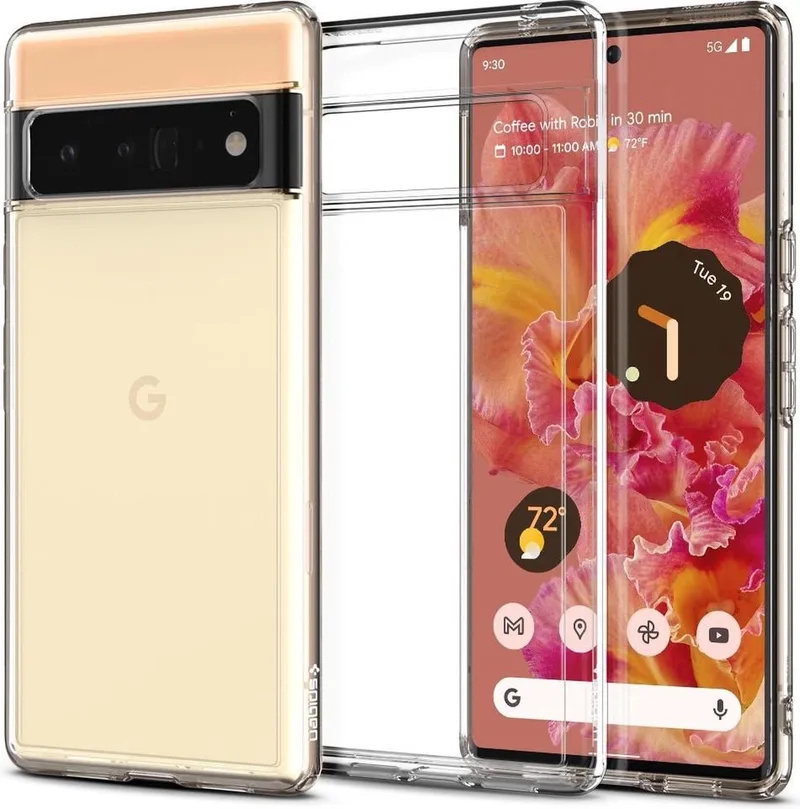 Ultra Hybrid Google Pixel 6 Pro Hoesje de Spigen en Transparent – photo produit
