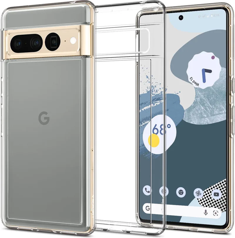 Ultra Hybrid Google Pixel 7 Pro Hoesje Back Cover von Spigen in Transparent – Produktfoto