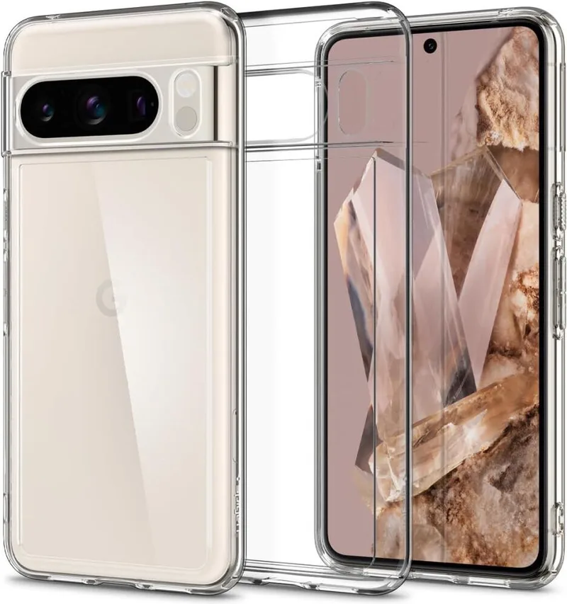 Ultra Hybrid Google Pixel 8 Pro Hoesje Back Cover fra Spigen i Gennemsigtig – produktbillede