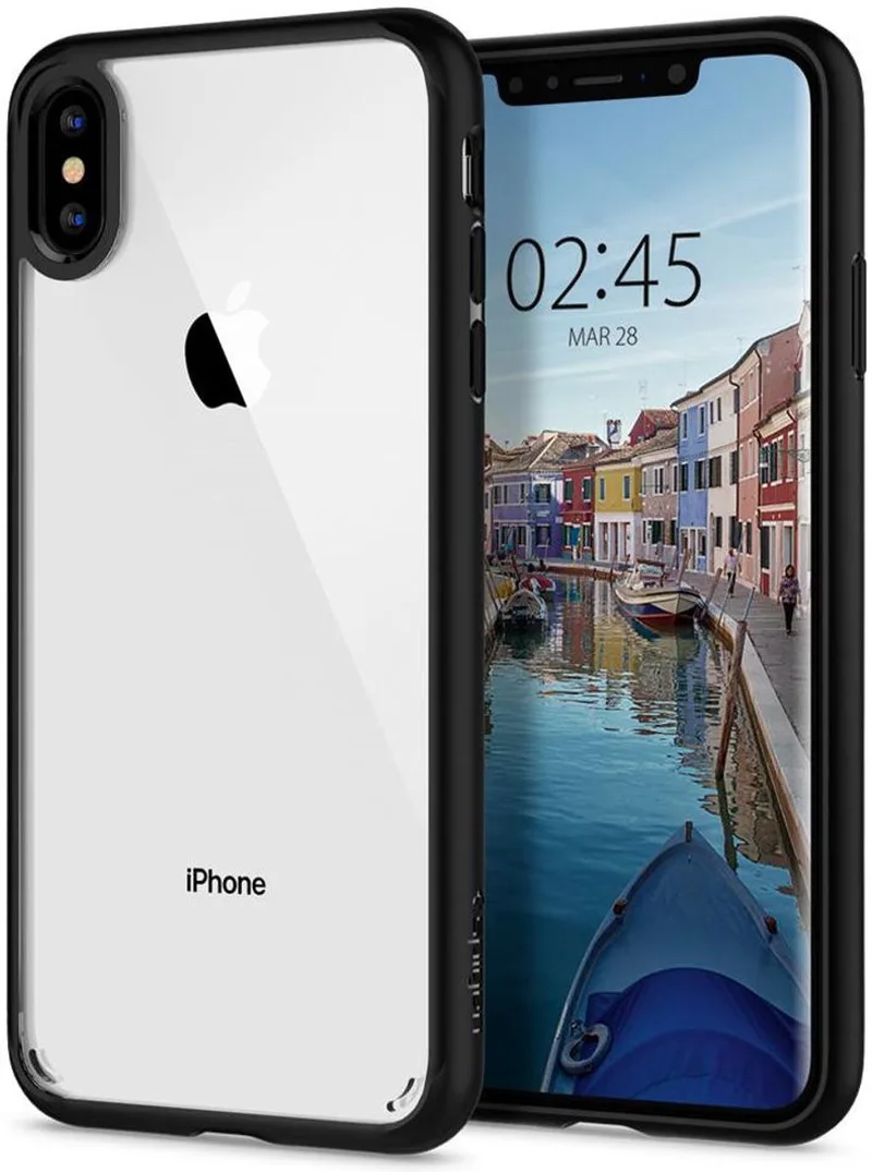 Ultra Hybrid Hoesje Apple iPhone XS Max Matte by Spigen in Black – product photo