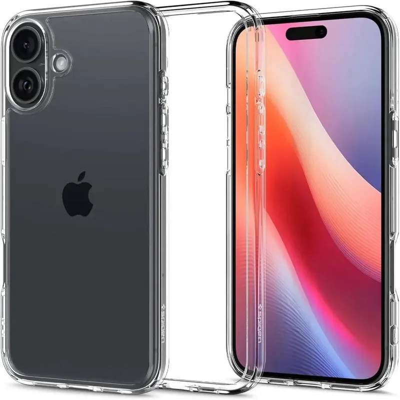 Ultra Hybrid Hoesje Geschikt voor Apple iPhone 16 - Back Cover met Air Cushion by Spigen in Transparent – product photo