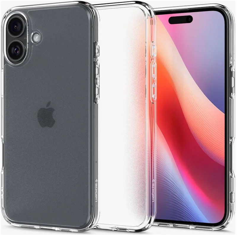Ultra Hybrid Hoesje Geschikt voor Apple iPhone 16 Plus - Back Cover met Air Cushion - Frost by Spigen in Transparent – product photo