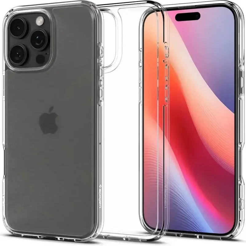 Ultra Hybrid Hoesje Geschikt voor Apple iPhone 16 Pro - Back Cover met Air Cushion - Frost fra Spigen i Gennemsigtig – produktbillede