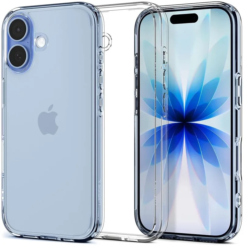 Ultra Hybrid Hoesje Geschikt voor Apple iPhone 17 - Back Cover met Air Cushion van Spigen in Transparant – productfoto