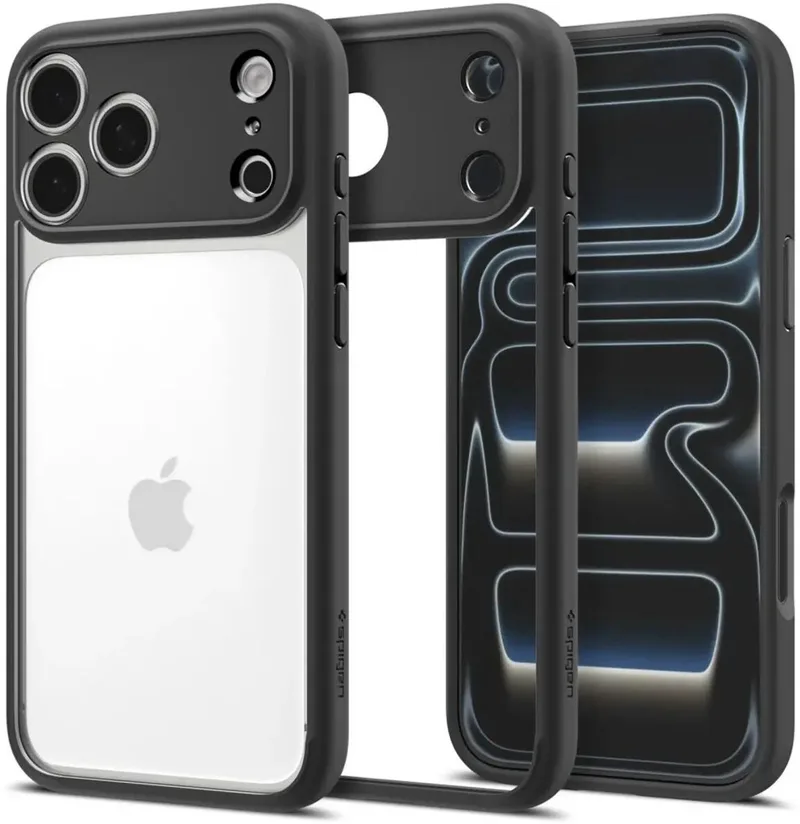Ultra Hybrid Hoesje Geschikt voor Apple iPhone 18 Pro Max / 17 Pro Max - Back Cover met Air Cushion - Matte by Spigen in Black – product photo