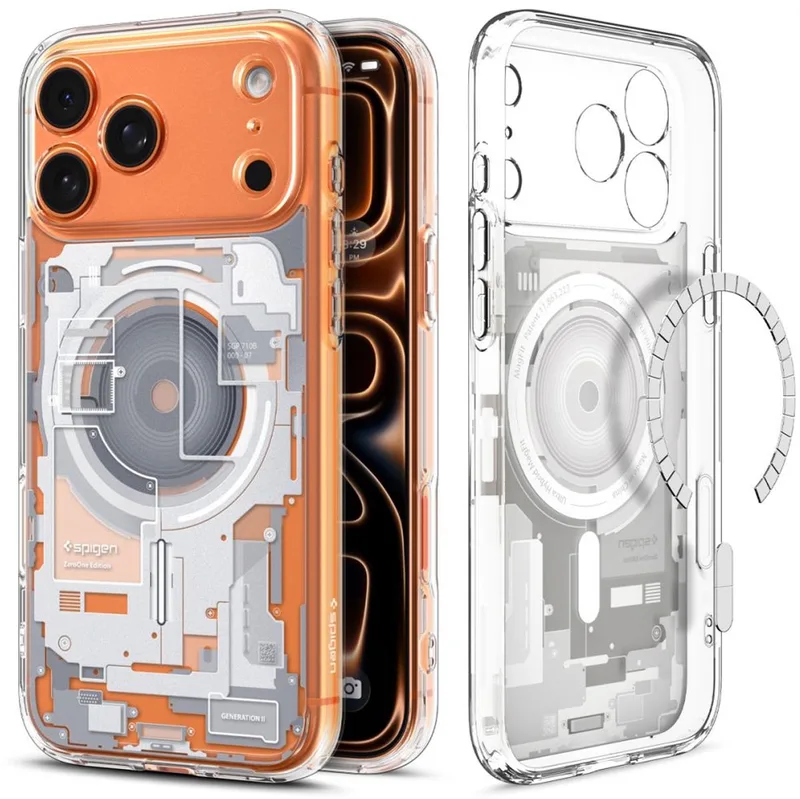 Ultra Hybrid hoesje - Geschikt voor iPhone 17 Pro Max en geschikt voor iPhone 18 Pro Max - Geschikt voor MagSafe von Spigen in Transparent – Produktfoto
