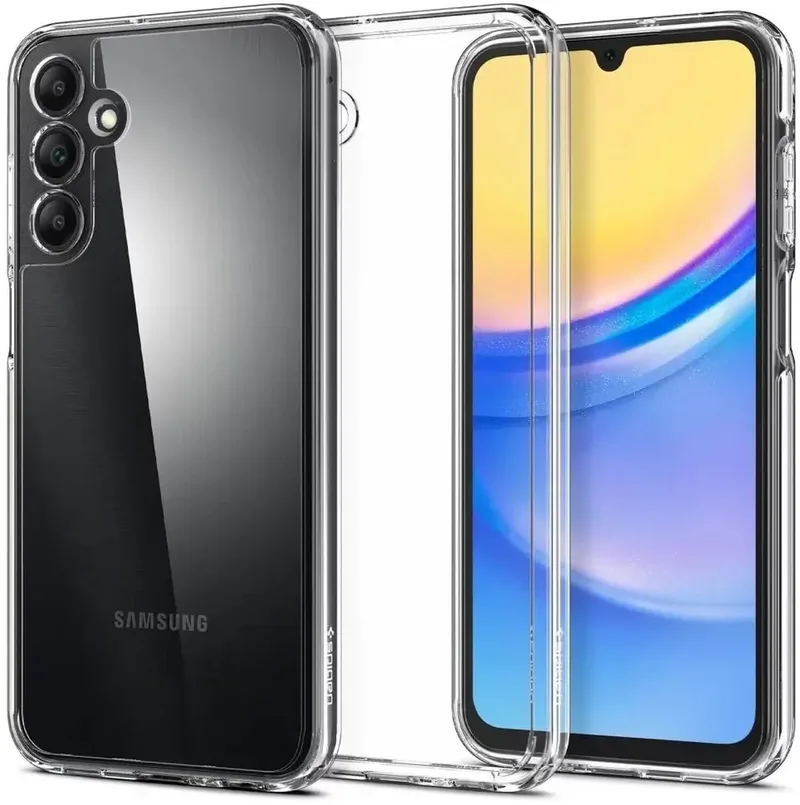 Ultra Hybrid Hoesje Geschikt voor Samsung Galaxy A15 - Back Cover met Air Cushion von Spigen in Transparent – Produktfoto