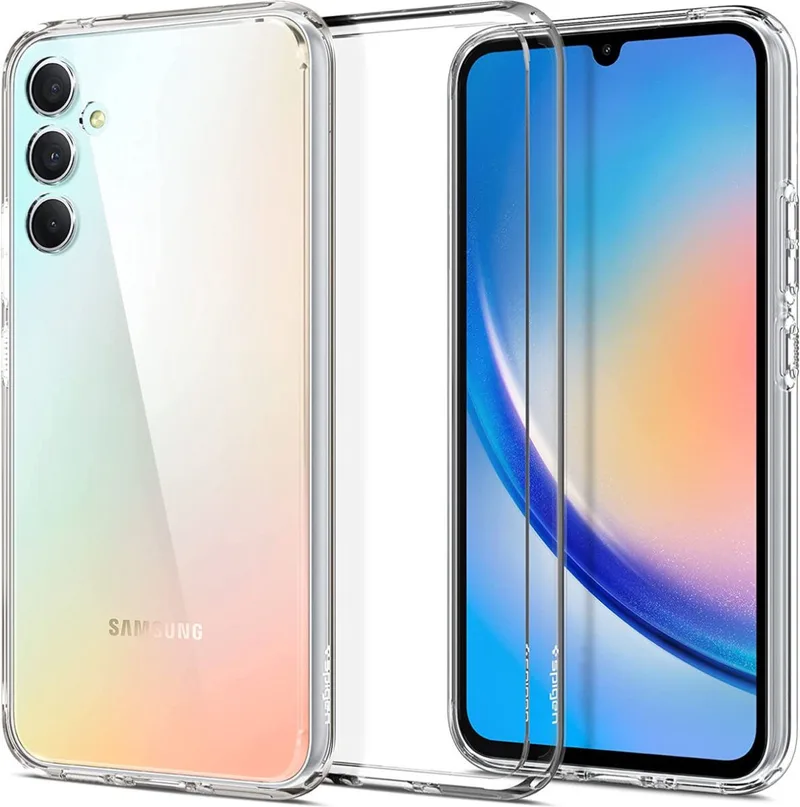 Ultra Hybrid Hoesje Geschikt voor Samsung Galaxy A34 Back Cover by Spigen in Transparent – product photo
