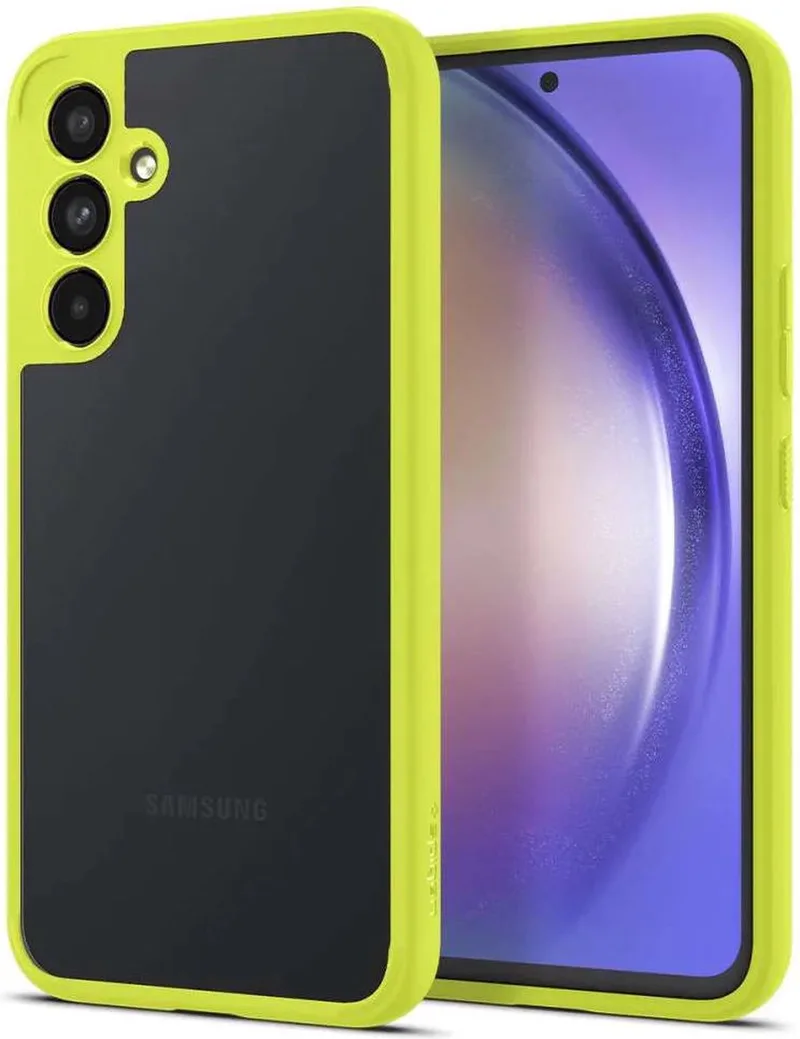 Ultra Hybrid Hoesje Geschikt voor Samsung Galaxy A54 Back Cover Lime von Spigen in Grün – Produktfoto