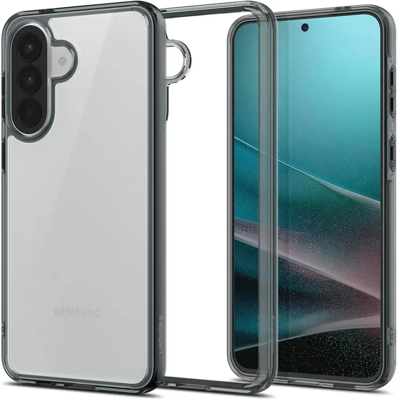 Ultra Hybrid Hoesje Geschikt voor Samsung Galaxy A57 - Back Cover met Air Cushion - Grijs by Spigen in Transparent – product photo