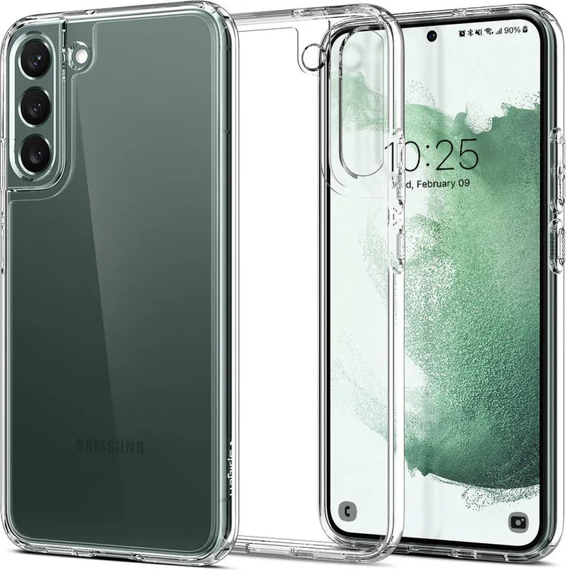 Ultra Hybrid Hoesje Geschikt voor Samsung Galaxy S22 by Spigen in Transparent – product photo