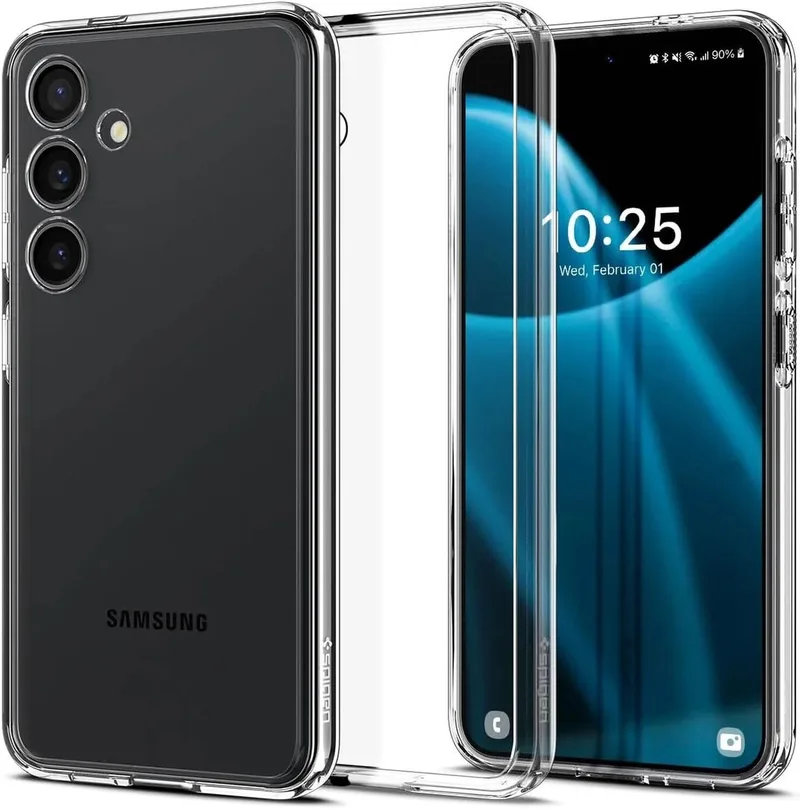 Ultra Hybrid Hoesje Geschikt voor Samsung Galaxy S24 Back Cover von Spigen in Transparent – Produktfoto